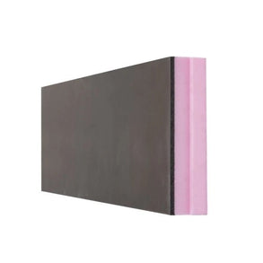 XPS kantplank antraciet - 1250x300x100+8mm - Rd 2,85