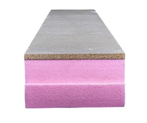 XPS kantplank grijs - 1250x300x50+10mm - Rd 1,55