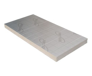 Plaat Recticel Silver PIR - 1200x600x80mm - aluminium cachering - Rd 3.60 (0,72m2)