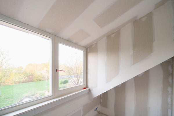 afgewerkte gipsplaten