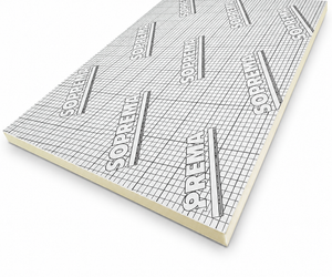 Plaat Efyos PIR - 1200x600x50mm - aluminium cachering - Rd 2.25 - 0.72m2