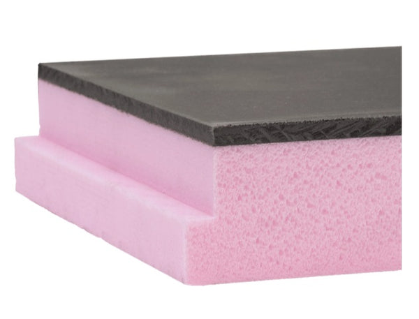 XPS kantplank antraciet - 1250x300x100+8mm - Rd 2,85