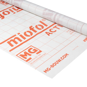 Set Miofol Active (Damp-variabel / klimaatfolie) | 1.50x30mtr + Vast-R Spinvlies Tape 75mm x 25mtr