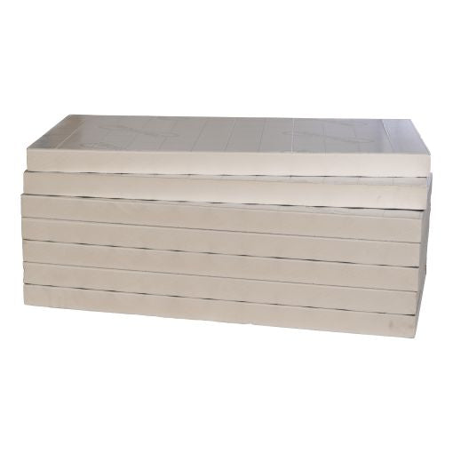 Plaat Recticel Silver PIR - 1200x600x120mm - aluminium cachering - Rd 5.45 (0,72m2)