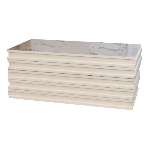 Recticel Eurowall PIR - 1200x600x95mm - aluminium cachering (tand en groef) - Rd 4.30 (5pl/pak)