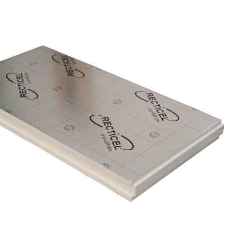 Recticel Eurowall PIR - 1200x600x95mm - aluminium cachering (tand en groef) - Rd 4.30 (5pl/pak)